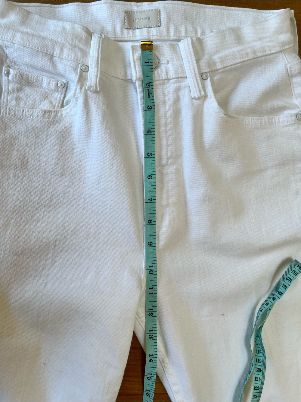 MOTHER The Rider Straight-Leg Ankle High Rise Jeans in Fairest of Them All - 28 - Picture 8 of 10